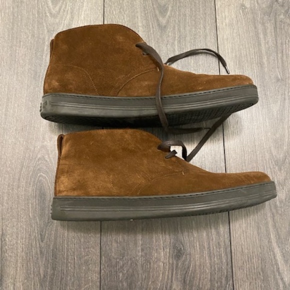 Tom Ford Clarence Brown Suede Chukka Boots Size 11 - Picture 5 of 16